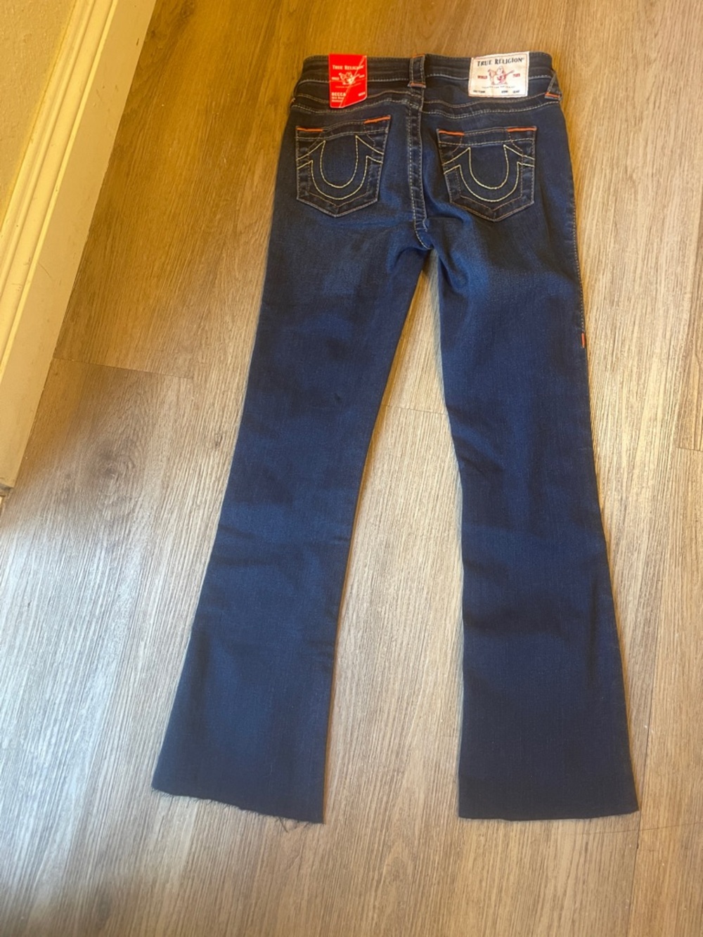 True Religion Navy Flare Jeans with Signature Back Pockets
NWT